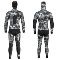 Kustom 3mm 5mm Yamamoto Neoprene Camo emas Titanium lapisan lapisan Gbs Spearfishing pakaian selam