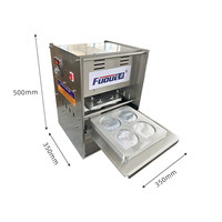 Machine de scellage électrique pour pots de yaourt, scelleuse semi-automatique pour 4 pots à la fois, machine d'emballage de sauces pour yaourt