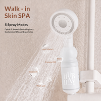 Pommeau de Douche Filtrant Pur à l'Eau de Source Sans Parfum avec Filtre Vitamine C – Distributeur en Gros – Ensemble Intégré Cinq Modes pour Salle de Bain