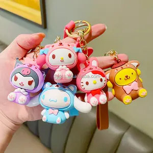 53 desain potongan hadiah dekorasi figur Anime souvenir 3d KT karakter kucing pvc gantungan kunci aksesoris