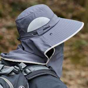 2025 esterno estivo cappello a secchiello per gli uomini copril collo protezione viso Anti UV per alpinismo e pesca - Product Image 1