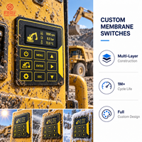 Tastiera a Membrana Personalizzata Huiming, Design OEM, Pannello di Controllo Impermeabile IP per Macchinari Pesanti