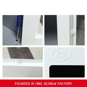 Lieferant in China 100% Sicher Material fabrik preis mode-design metall datei schrank 2 glas türen büro möbel - Product Image 3