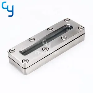 Sanitary stainless steel rectangular welding long sight glass with toughened glass