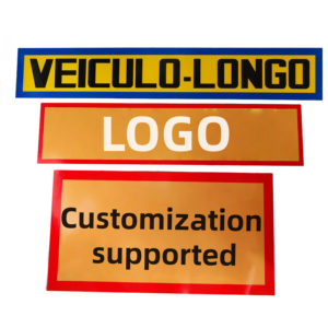 High Quality Truck Spare <b>Parts</b> 1mm Thick Steel Customizable Warning Sign <b>Universal</b> for Trailer - Product Image 1