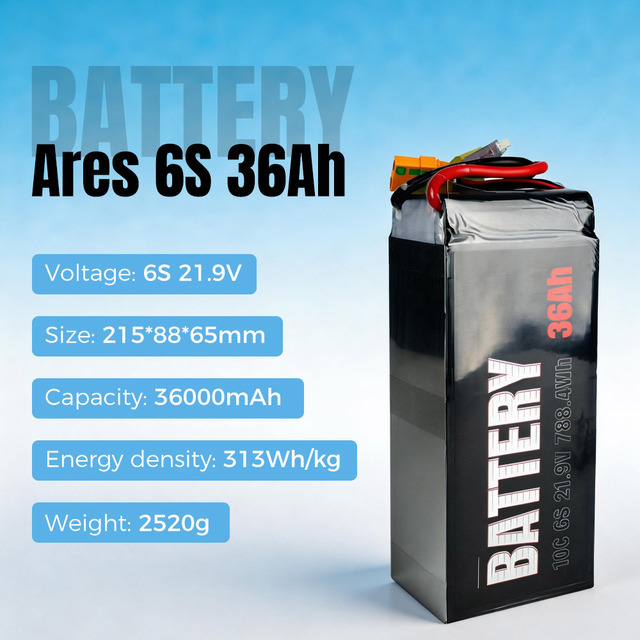 T-DRONES 6S 36Ah Battery 36000mAh High Quality UVA Drone Battery 22.2V 6S1P Agricultural Drone Replacement Batteries
