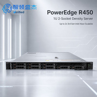 Server Rak PowerEdge R450 1U Prosesor Intel Xeon Scalable Generasi ke-3 untuk Komputasi Tepi & Transkoding Media
