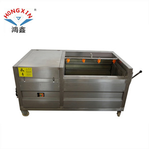 Machine à laver les fruits et légumes commerciale HONGXIN, automatique, en acier inoxydable, pour les usines de transformation et la restauration - Product Image 1