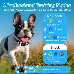 Collar de Control de Ladridos para Perros, Defensa del Territorio, Detección de Alta Precisión, Luz Estroboscópica LED, Batería de Larga Duración, Dispositivo Antiladridos - Product Image 2