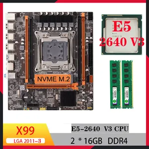 Placa base x99 Xeon E5 2640 V3 Combo kit x99 LGA 2011, placa base, PC, gamer para juegos de PC