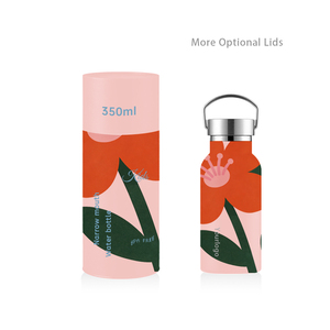 Botella Térmica Infantil Personalizada de Acero Inoxidable de 12oz con Múltiples Tapas, Taza Aislada al Vacío, <span class=keywords><strong>Precio</strong></span> de Fábrica, Libre de BPA, Ecológica, OEM, ODM - Product Image 1