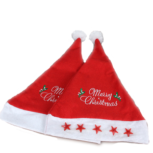 Tùy chỉnh Mũ giáng sinh với đèn LED giáng sinh LED Beanie <span class=keywords><strong>Hat</strong></span> bán buôn Santa mũ - Product Image 4