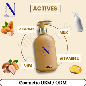 Loción corporal hidratante de leche de almendras, fórmula ligera con hidratación profunda para una piel suave, radiante y de aspecto saludable. - Product Image 2