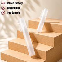 Flacon vaporisateur de parfum en plastique givré personnalisé de 6 ml, 8 ml, 10 ml, rechargeable, à brume fine, atomiseur de voyage pour l'emballage de parfum
