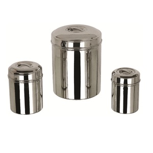 Round Airtight Stainless Steel Canister for Beverage Heat-Resistant Modern Design - Product Image 2