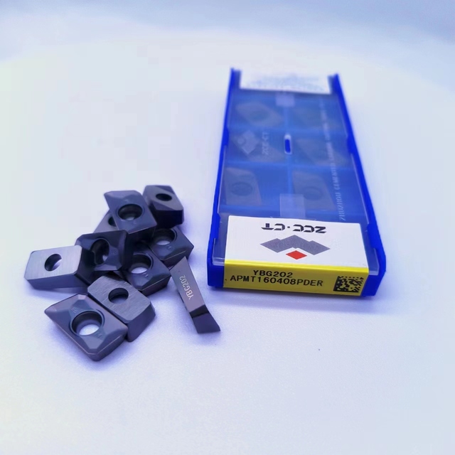 APMT160408PDER YBG202 ZCC.CT Solid Carbide Inserts APMT1604 High Precision Carbide Milling Tools