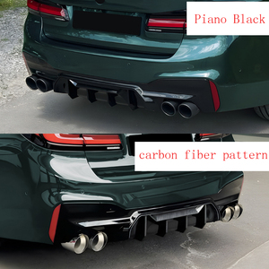 Diffusore Posteriore in Fibra di Carbonio per BMW Serie 5 G30 G38 M Sport 2017-2023, Stile M5, Spoiler in FRP - Product Image 4