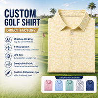 Chemise polo de golf pour homme, vêtements de golf, vêtements de sport pour homme, logo brodé, protection solaire