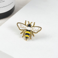 Dessin animé mignon abeille broche alliage émail abeille sortes gouttes d'huile abeille broche épinglettes