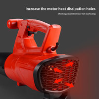 Souffleur de neige industriel robuste à vitesse réglable, souffleur d'air électrique portable, ventilateur haute puissance pour le nettoyage de la poussière, garantie 1 an
