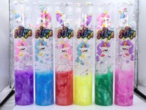 Venta Directa de Fábrica: Juguete de Unicornio Transparente para Niños, Botella Grande, 6 Colores, Slime de Cristal Anime - Product Image 1