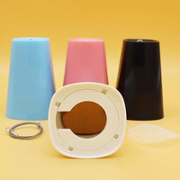 Pots de fleurs suspendus inversés en plastique de sécurité créatif avec céramique