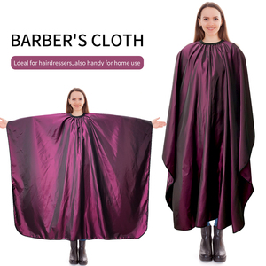 Decote ajustável Professional Hair Cutting Cape Barber Cabeleireiro Cape Porosidade impermeável e confortável Salon Hair Cape - Product Image 2