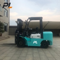 Forklift Listrik Baterai Lithium 2.5 Ton Empat Roda, Forklift Counterbalance untuk Penanganan Kargo Gudang