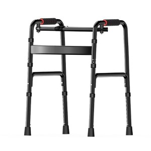 Joy Point Aluminum Alloy <b>Walker</b> Foldable For <b>Elderly</b> With Leg Foot Support Horizontal Bar Design - Product Image 1