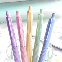 Juego de 5 bolígrafos de gel de colores Morandi, punta fina multicolor de 0,5 mm para estudiantes, para escribir y dibujar, suministros de papelería escolar