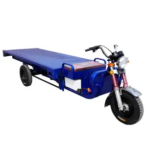 High quality and convenient flatbed cargo electric tricycle site farm freight motor tricycle