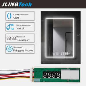 12V 60W Induktiver Schalter für Smarte Badezimmerspiegel mit Einfarbiger Dimmung, Beschlagfrei-Funktion und Zeit- und Temperaturanzeige - Product Image 1