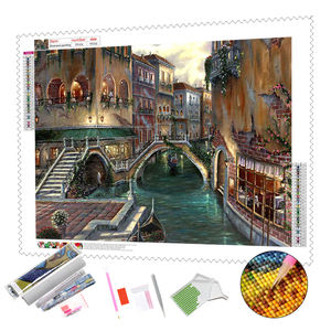 Kit <span class=keywords><strong>de</strong></span> peinture au diamant 5D DIY, peinture sur toile complète, paysage romantique <span class=keywords><strong>de</strong></span> <span class=keywords><strong>Venise</strong></span>, peinture au diamant, décoration - Product Image 1