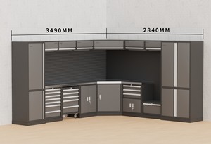 헤비 듀티 스토리지 차고 캐비닛 차고 워크 스테이션 모듈식 작업대 조합 도구 캐비닛 차고 보관 시스템 - Product Image 4