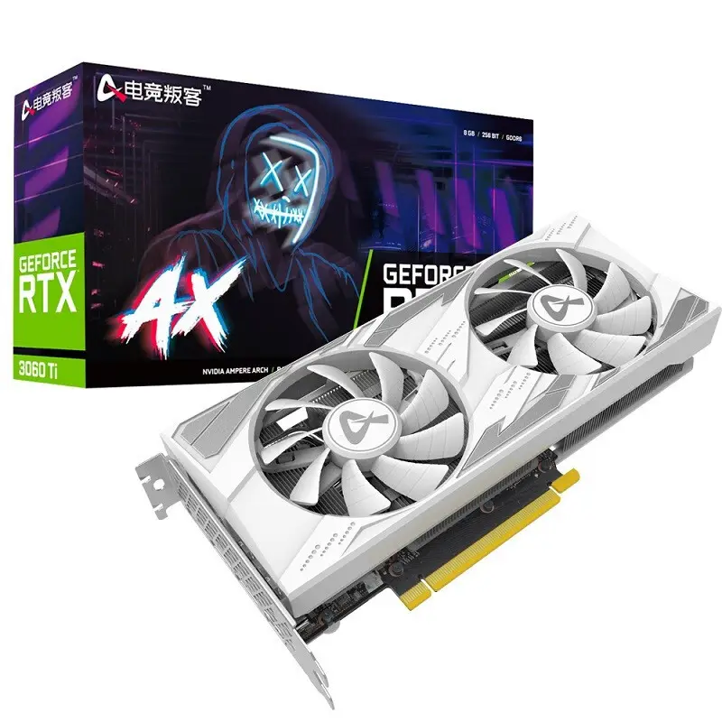 Harga Menarik Jenis Baru Ax Rtx3060 3060ti X2w Lhr Putih Baru Gamming Kartu Grafis 8Gb