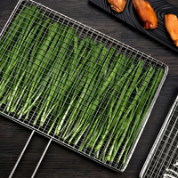 Panier de barbecue en métal robuste EDGELINE - Grande capacité réglable, facile à nettoyer, multifonctionnel pour usage commercial et extérieur