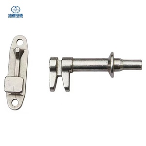 ידית דלת מנירוסטה בעיצוב אישי, מלוטשת במראה, עם מנעול לדלת תעשייתית - Product Image 3