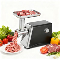 Hachoir à viande électrique professionnel en acier inoxydable pour restaurant et usage domestique, grande capacité 5,1-10 kg/min, hachage/tranchage rapide