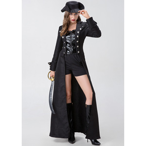 S-xxl Disfraz Retro Medieval Halloween Punk Festival Fiesta Gabardina larga Espectáculo de escenario - Product Image 2