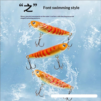 Leurre artificiel flottant ABS Zigzag Dog Micro Topwater Pencil pour la pêche en eau douce
