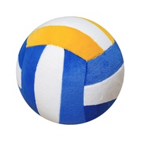 Peluche de volley-ball personnalisée, poupée en peluche douce en forme de ballon de sport pour cadeau d'équipe, porte-clés en peluche de volley-ball pour décoration de sac à dos, fabricant