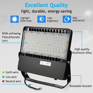ไฟสนาม LED 31200Lm 1500W เทียบเท่าหลอดสปอตไลท์ 5000K โคมไฟสนามกลางแจ้ง 240W ไฟสปอร์ตฟลัดไลท์ IP65 - Product Image 4