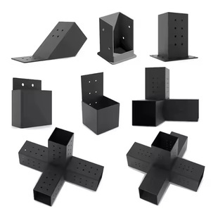 Heavy Duty Timber Structure Connecting Bracket 100x100x150 Carbon Steel Powder Coated For Wooden House Connectors - Product Image 4