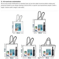 Sac fourre-tout en toile de taille moyenne, réutilisable, vierge, avec logo personnalisé, pour foire du livre, marché fermier, couleur verte