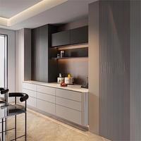 Meuble de rangement moderne en bois, console, buffet, table de bar de cuisine, meuble de salle à manger en mélamine