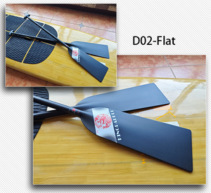 Kingpaddle - Remo de Fibra de Carbono 100% para Bote Dragón, Ligero, Alta Resistencia, Hoja Dihedral/Plana, 110-130 cm, Unisex, para Lagos y Ríos - Product Image 5