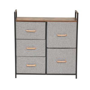 Cajoneras de Almacenamiento de Tela Independientes de Estilo Moderno, Gabinetes de Almacenamiento con Marco de Metal de Venta Caliente para Uso en Dormitorios y Hogares - Product Image 5