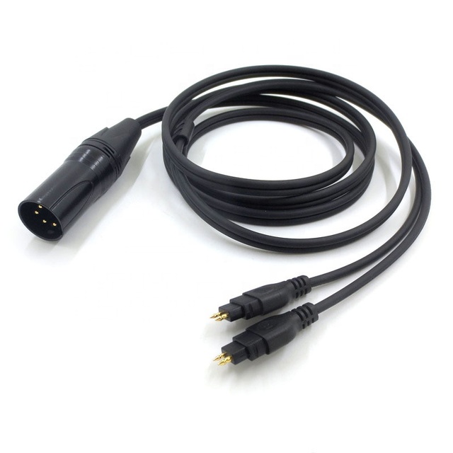 HiFi Cable with 4-pin XLR Balanced Male for Sennheiser Hd600 Hd650 Hd660s Hd580 XLR Headphone Replacement Audio Upgrade Cable