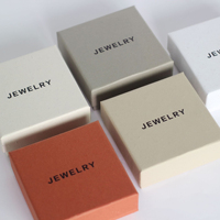 Boîte à bijoux personnalisée couvercle supérieur et inférieur boîte cadeau longue haut de gamme boîte d'emballage en papier