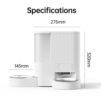 Distributeur automatique d'eau et de nourriture 2-en-1 pour animaux de compagnie, petit, léger, intelligent, tout-en-un, avec minuterie et application WIFI, OEM/ODM